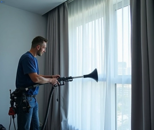 Professional commercial curtain cleaning process equipment Matty Curtain Cleaning thirroul-nsw