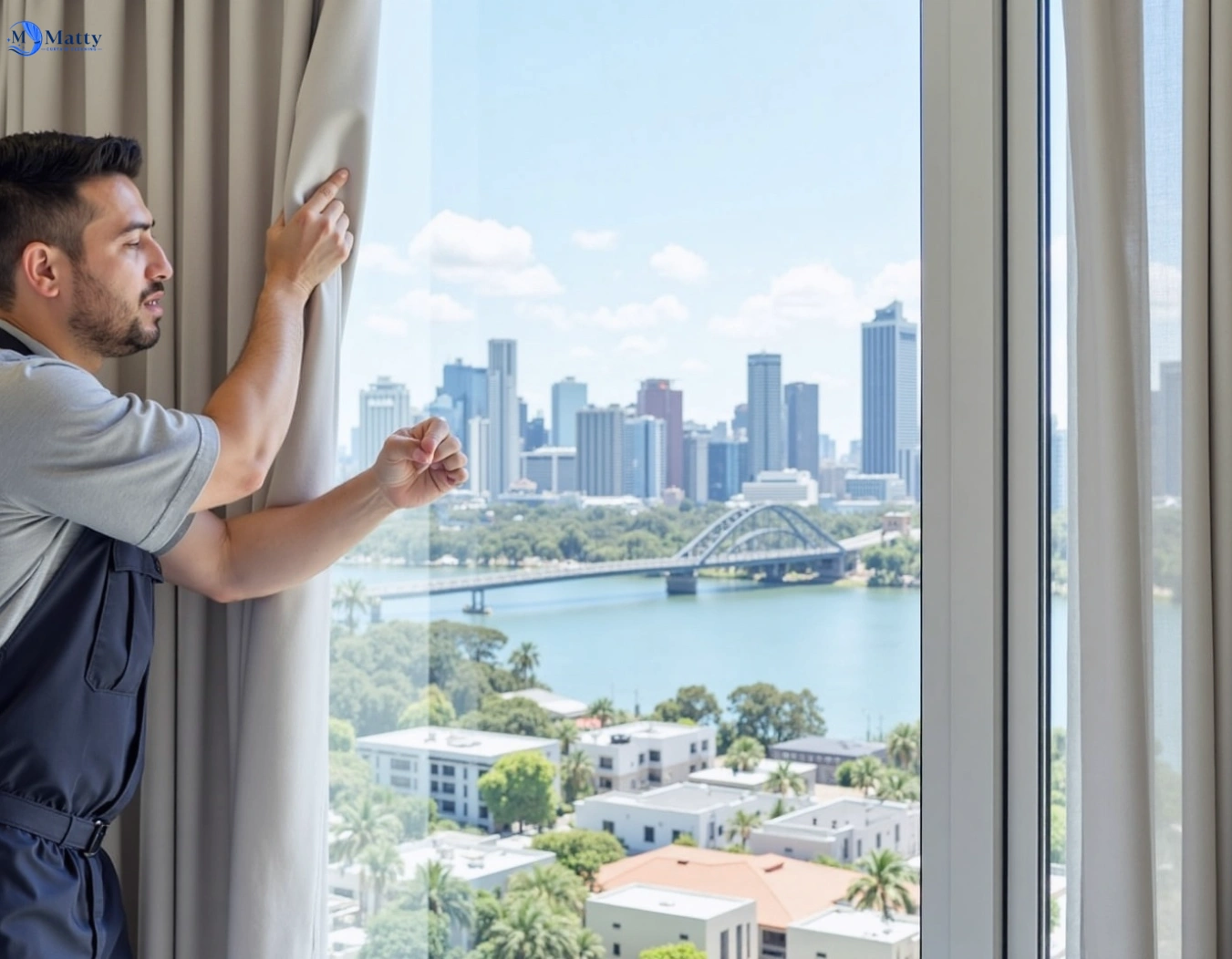 Professional curtain steam cleaning service thirroul-nsw QLD by Matty Curtain Cleaning