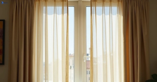Dull dusty drapes in thirroul-nsw before professional cleaning